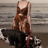Calvi Dress - Chalked Palm - Heidi Merrick