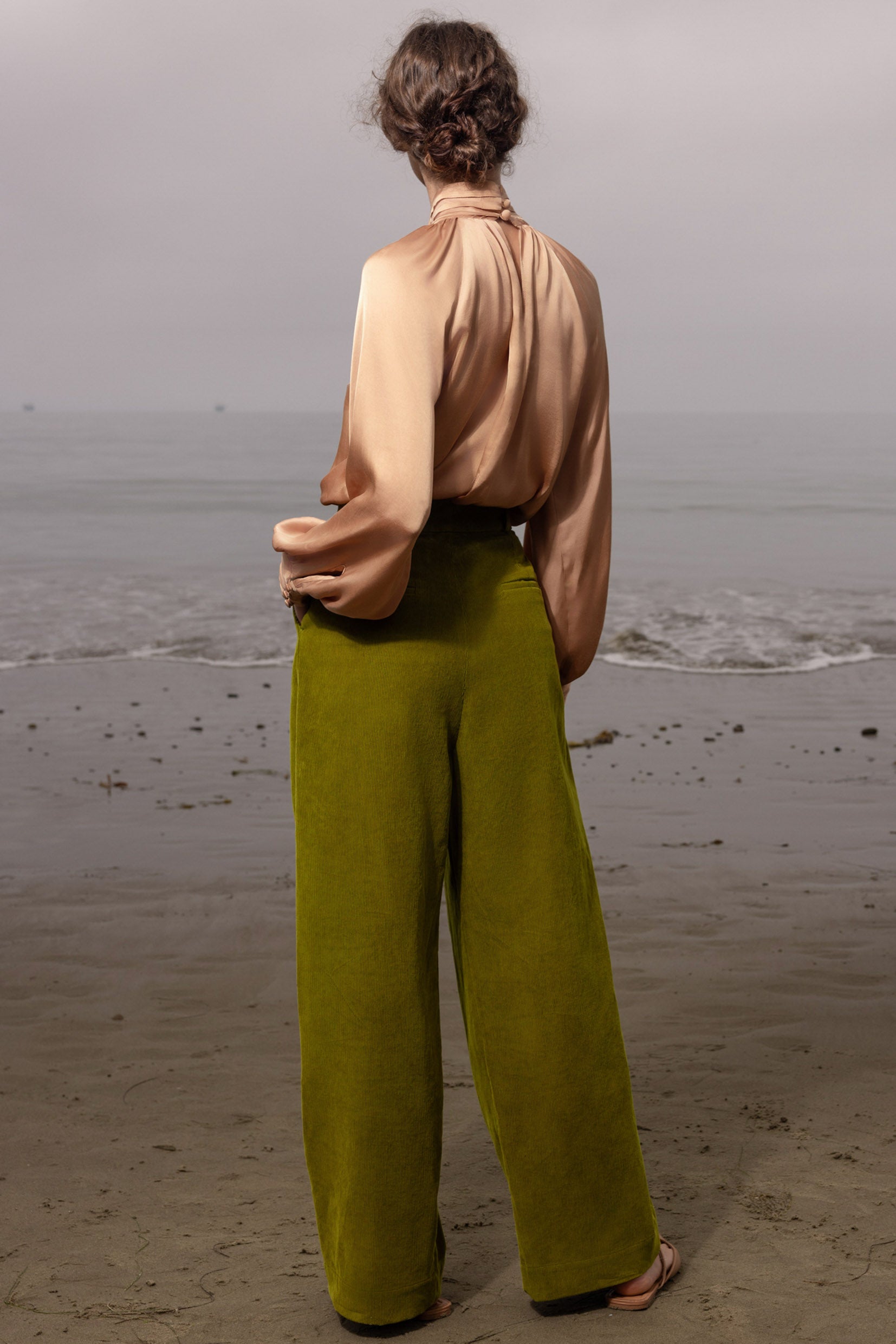 Chaplin Pant - Frog Corduroy - Heidi Merrick