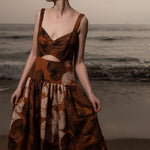 Calvi Dress - Chalked Palm - Heidi Merrick