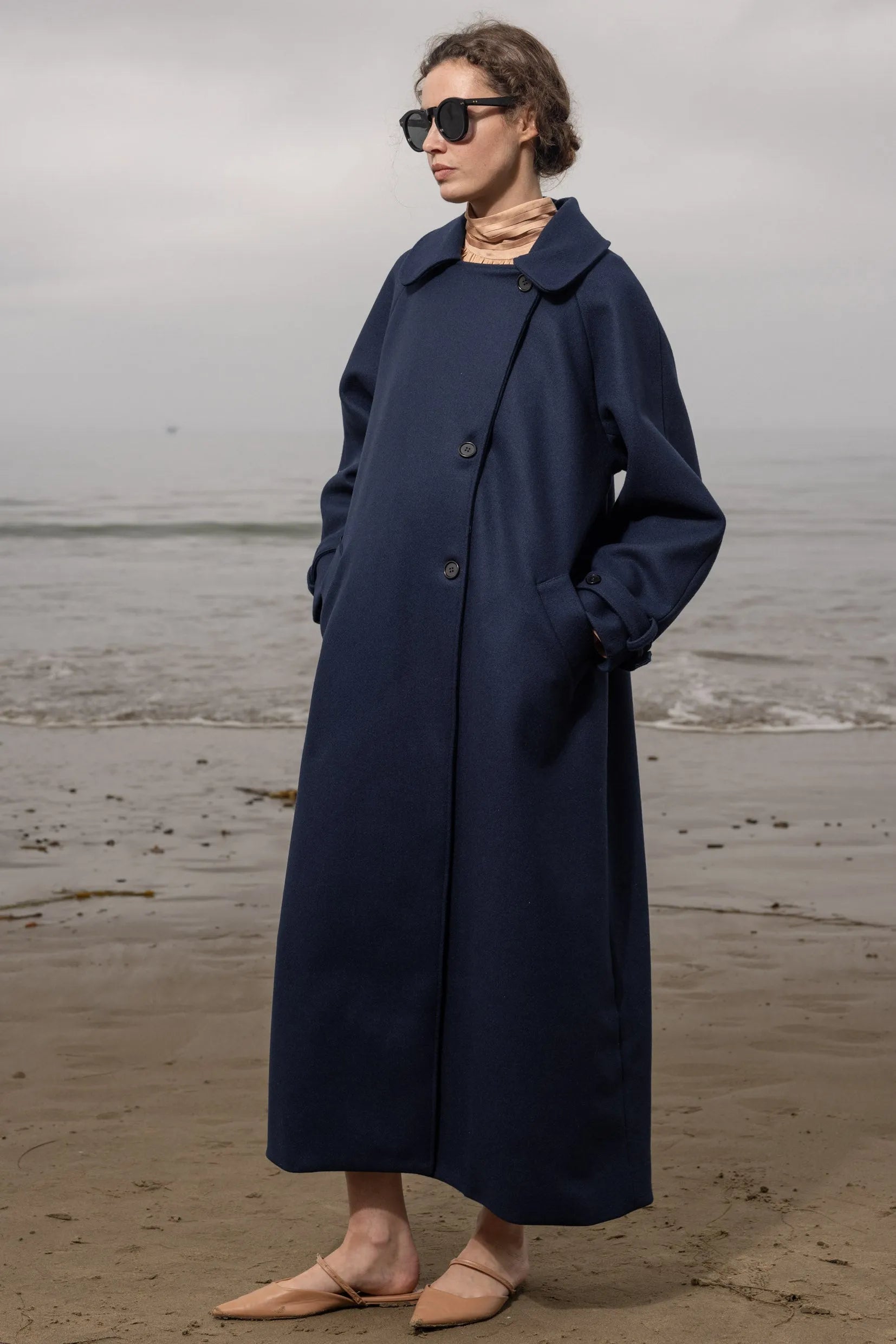 Fog Coat - Deep Sea - Heidi Merrick