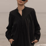 Isabelle Top - Black Gauze - Heidi Merrick