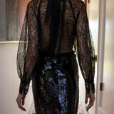 Missive Blouse - Noir Art Nouveau