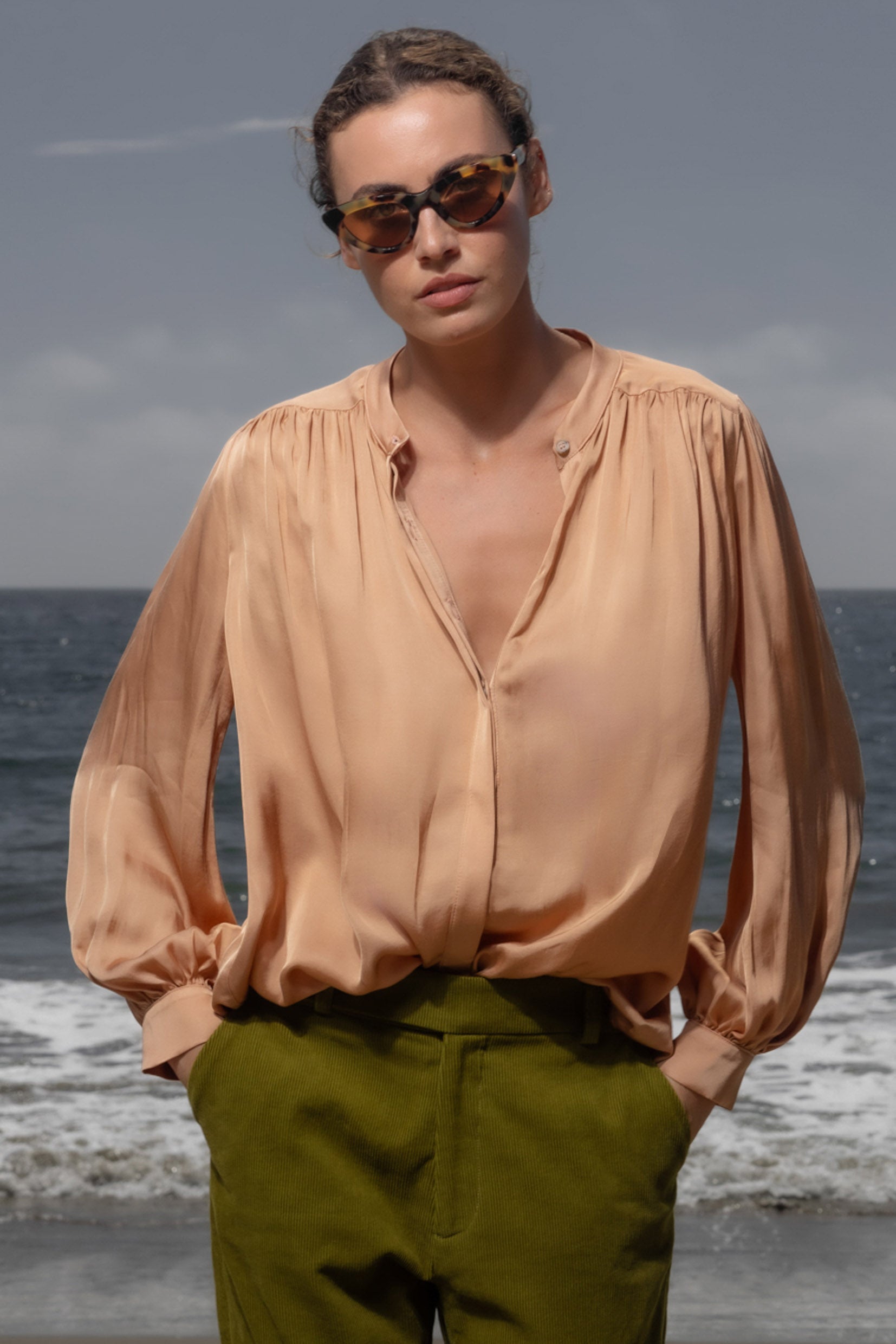 Farah Blouse - Toast - Heidi Merrick