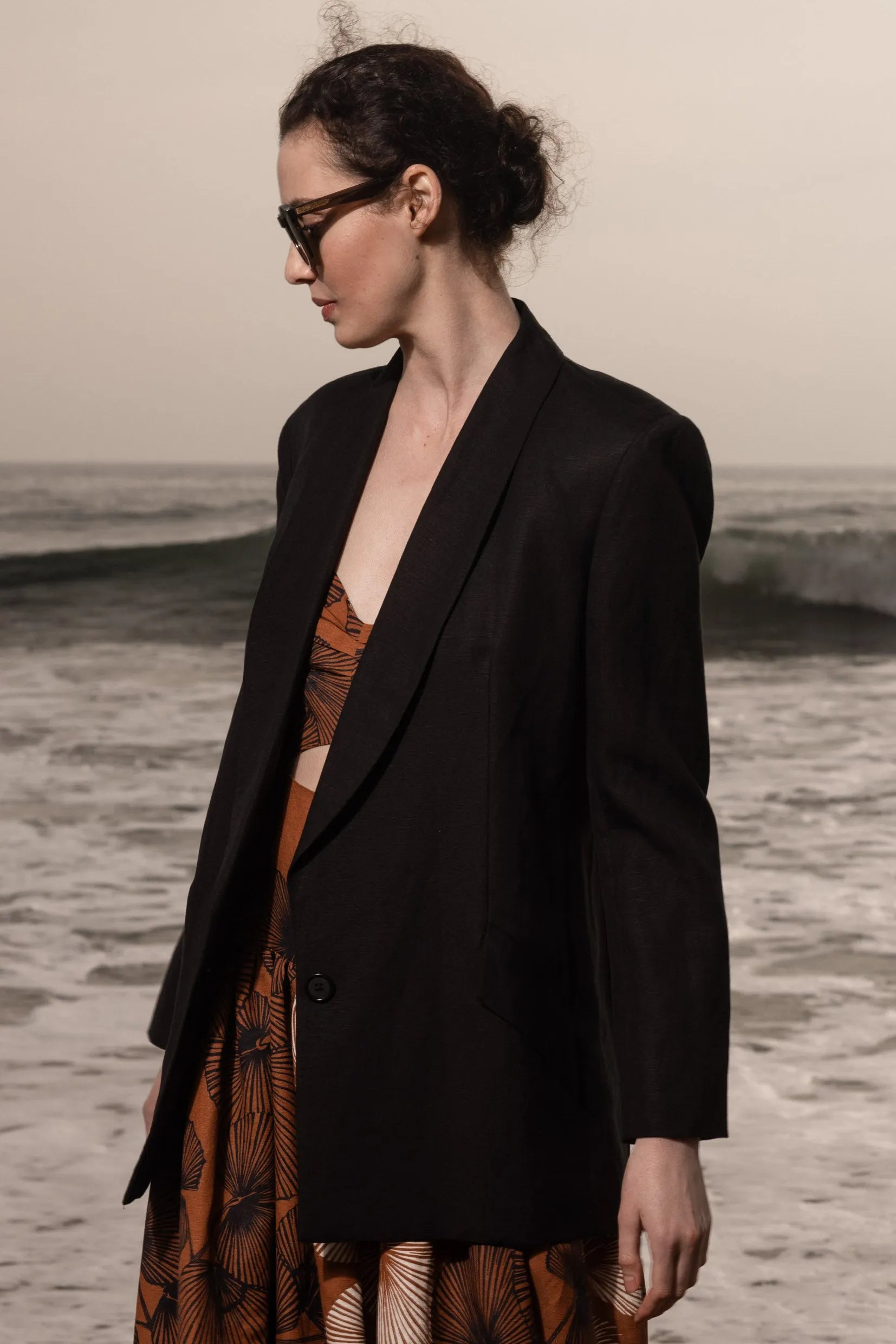 Calvi Dress - Chalked Palm - Heidi Merrick