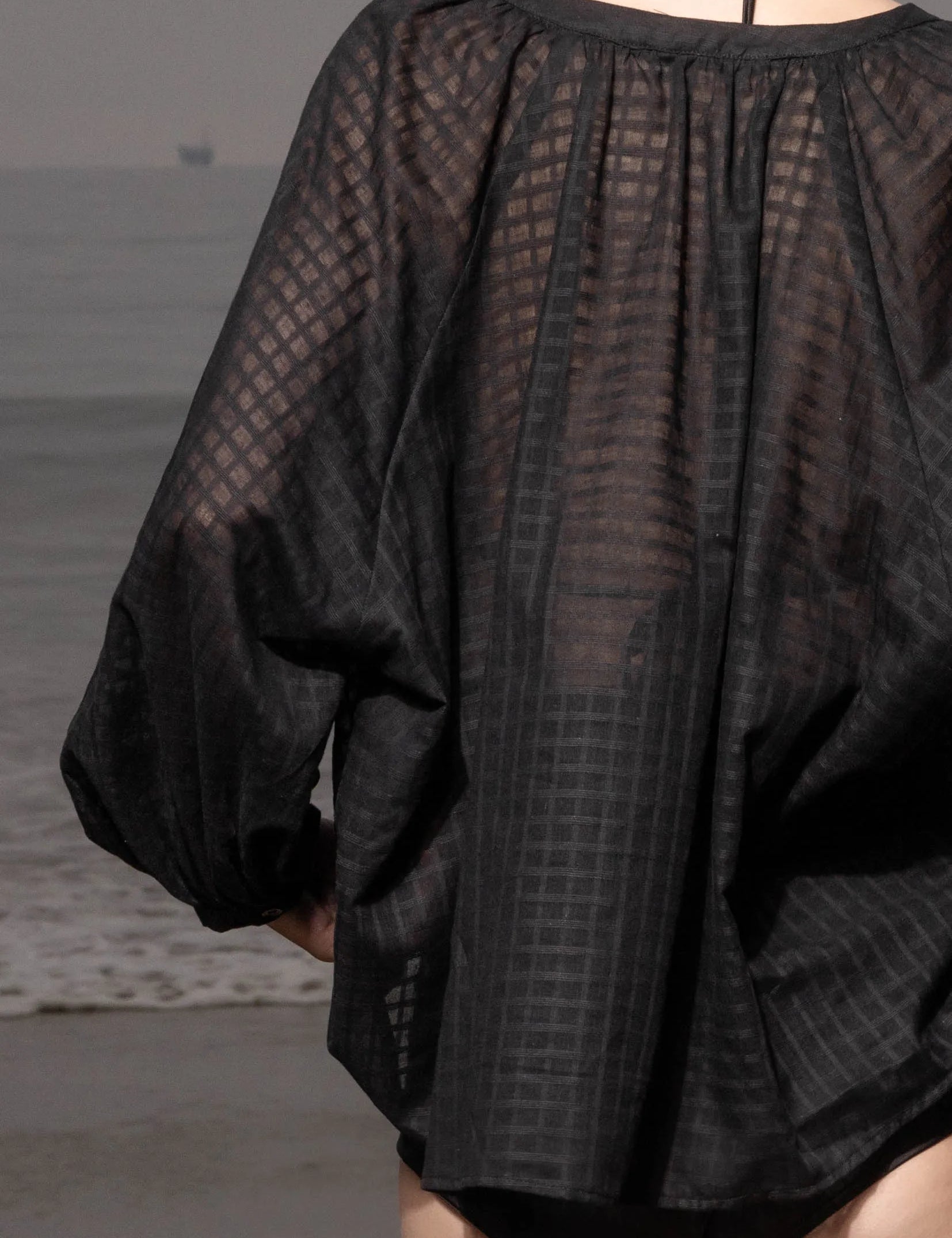Pia Blouse - Black - Heidi Merrick