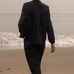 Isabelle Top - Black Gauze - Heidi Merrick