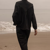 Isabelle Top - Black Gauze - Heidi Merrick