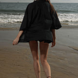 Aloha Shirt - Noir - Heidi Merrick