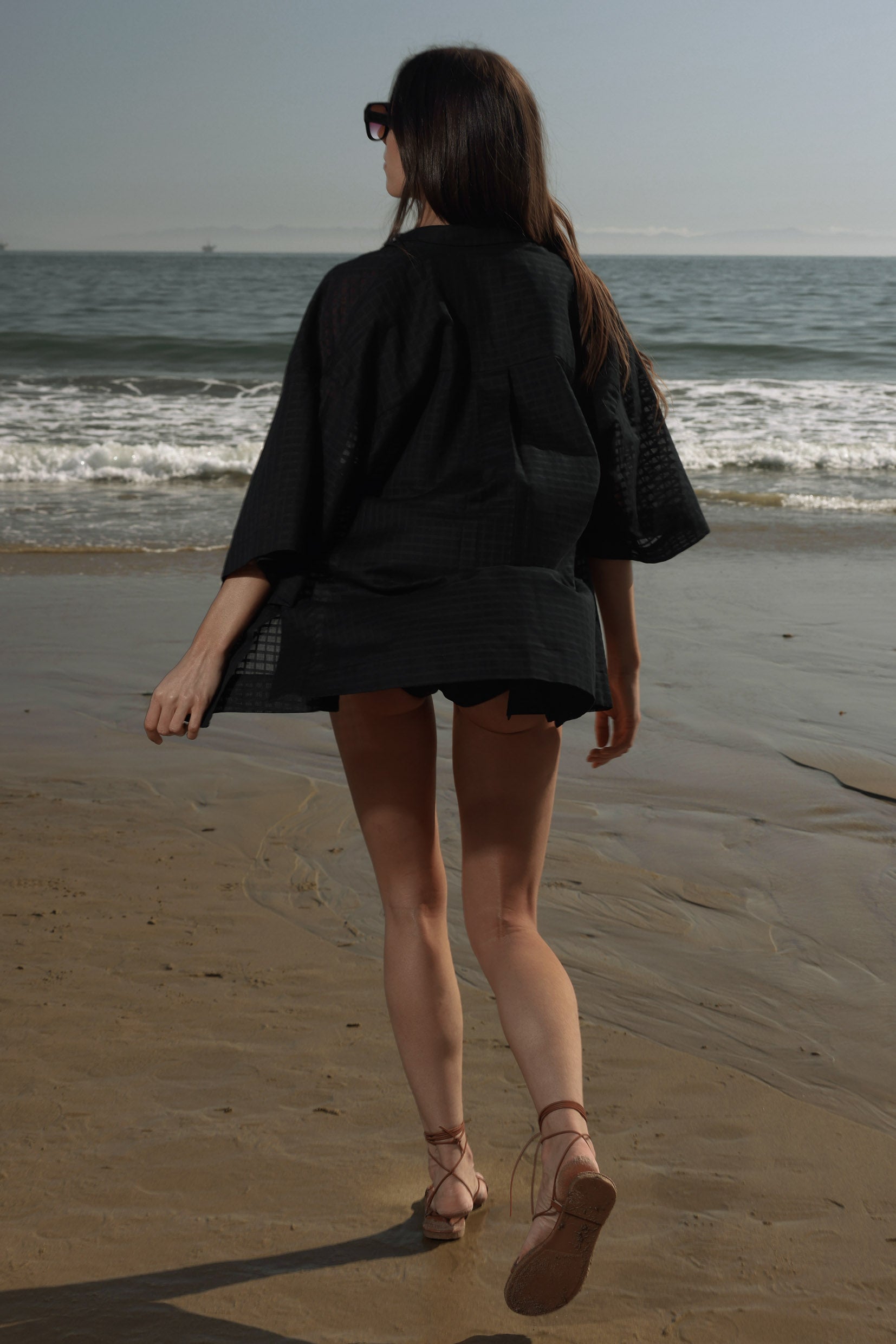 Aloha Shirt - Noir - Heidi Merrick