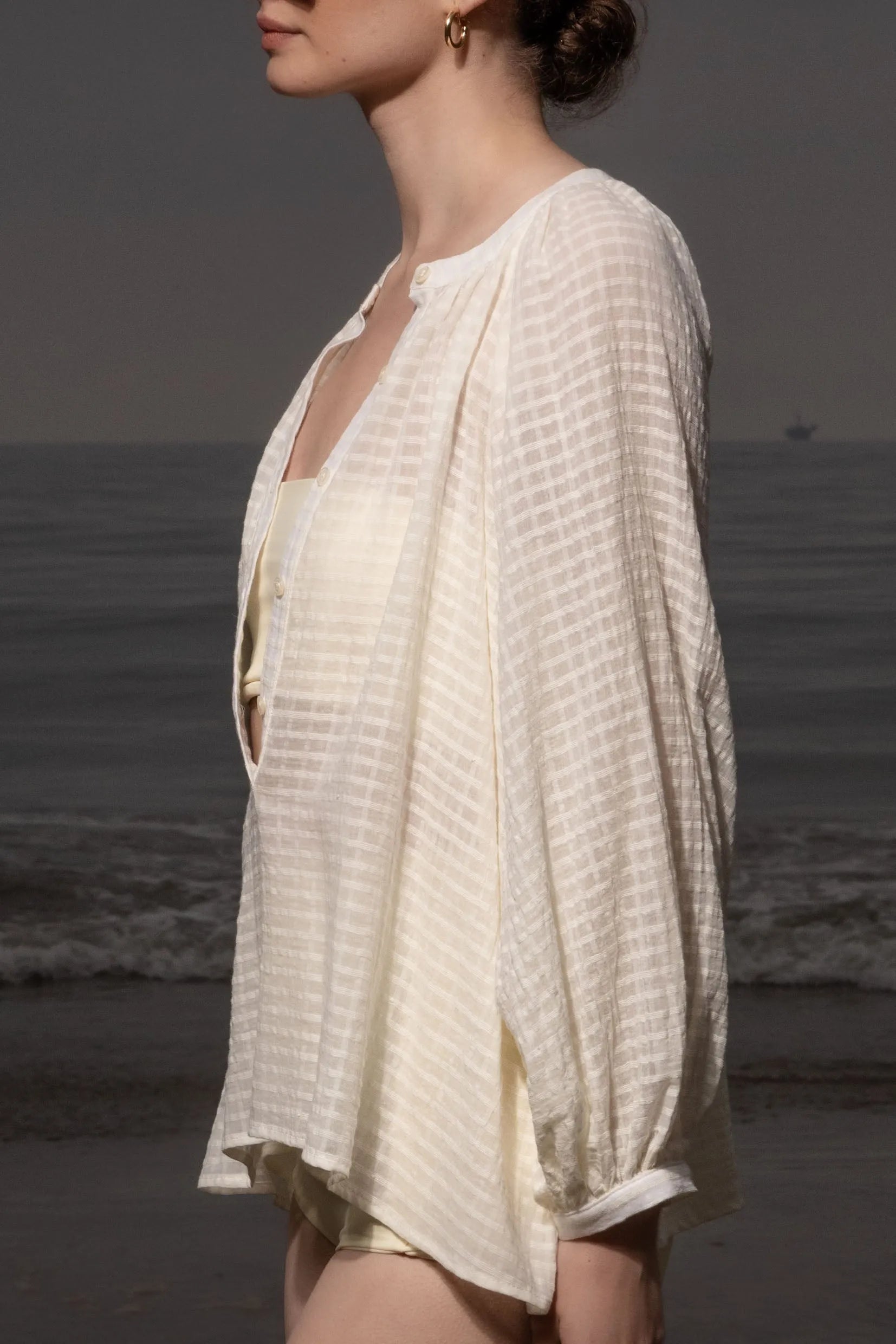 Pia Blouse - Cream - Heidi Merrick