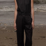 Rosie Top - Noir Silk Noil - Heidi Merrick