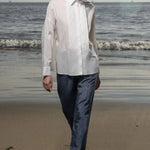 Bruno Pant - Blue Moire - Heidi Merrick