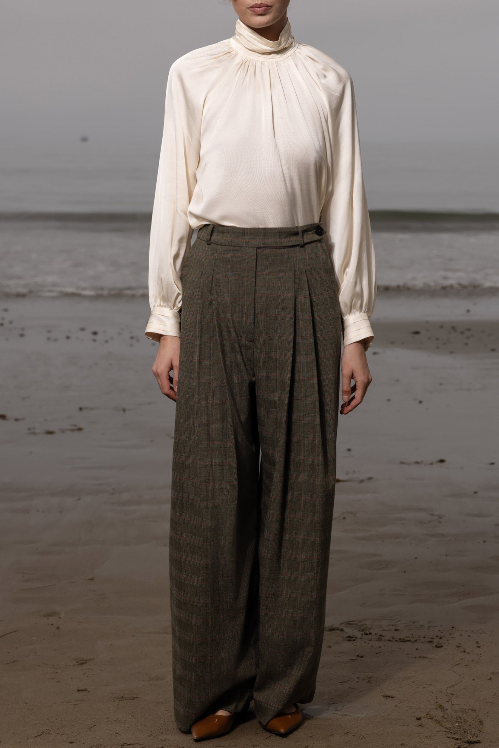 Chaplin Pant - Plaid Wool - Heidi Merrick