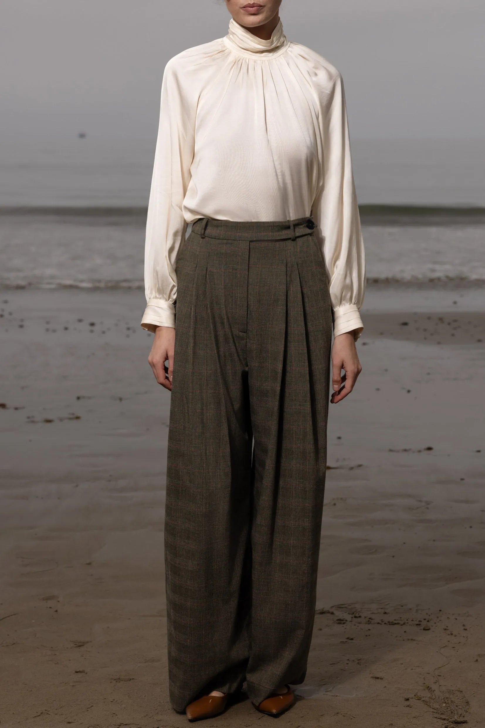 Chaplin Pant - Plaid Wool - Heidi Merrick