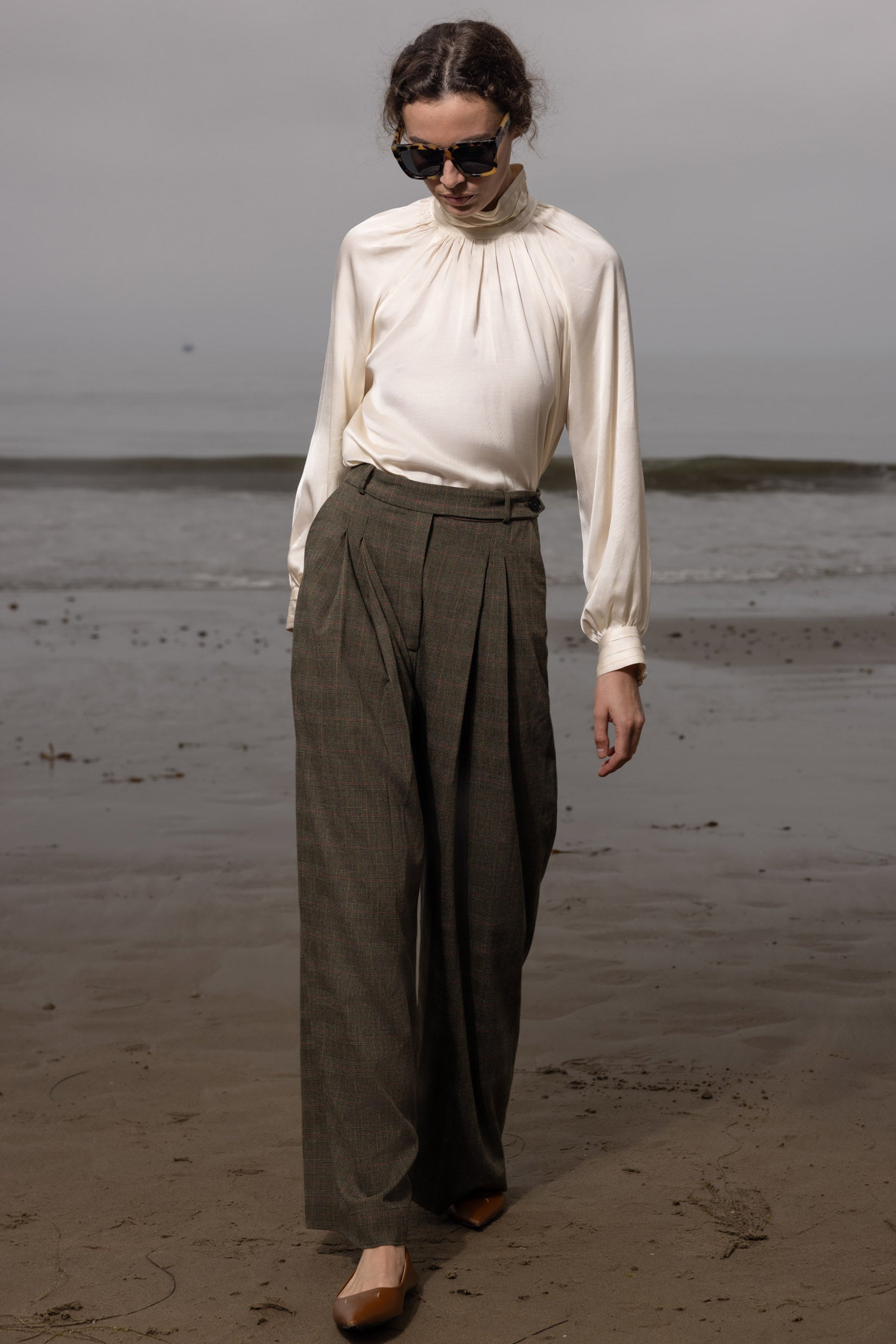 Chaplin Pant - Plaid Wool - Heidi Merrick