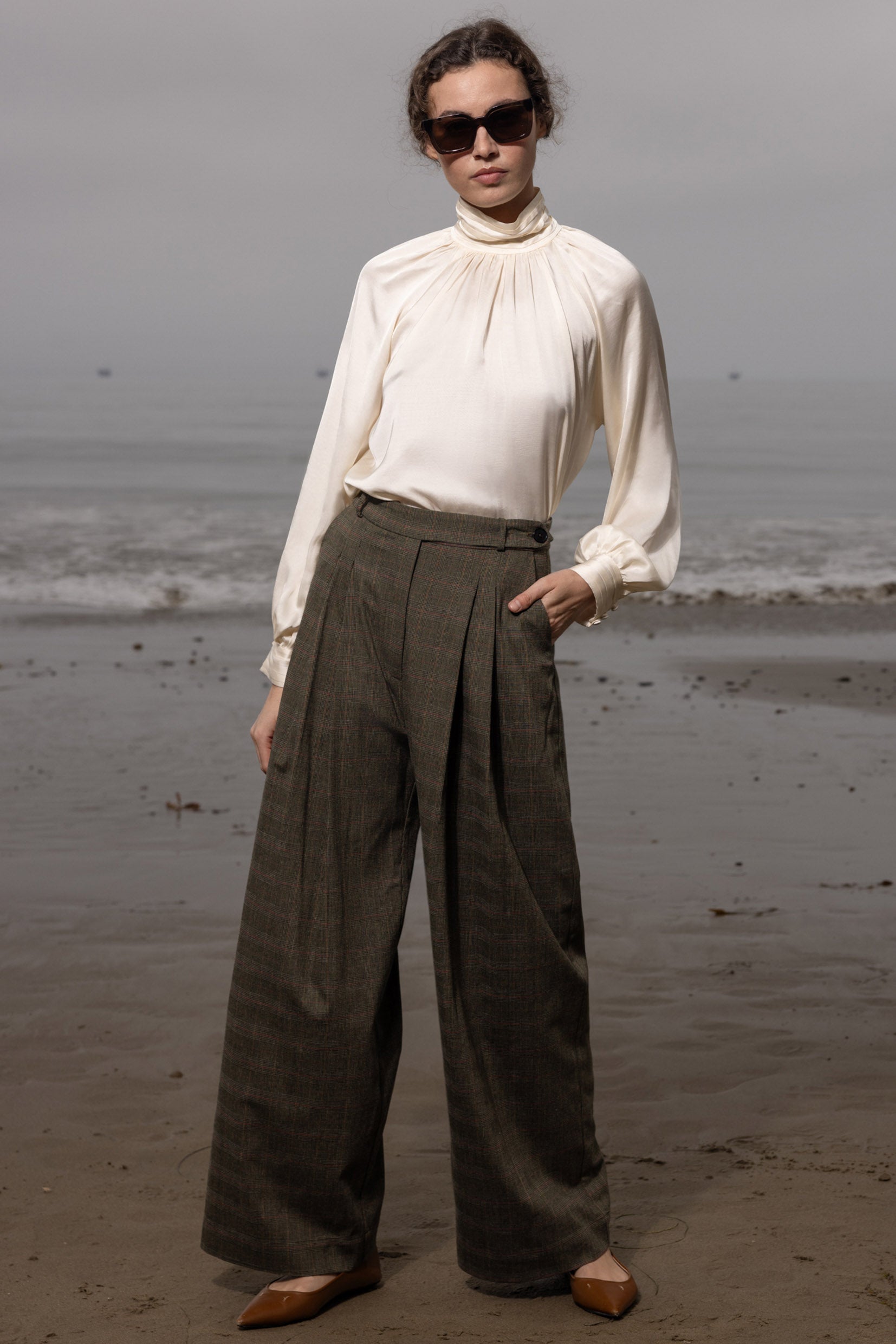 Chaplin Pant - Plaid Wool - Heidi Merrick