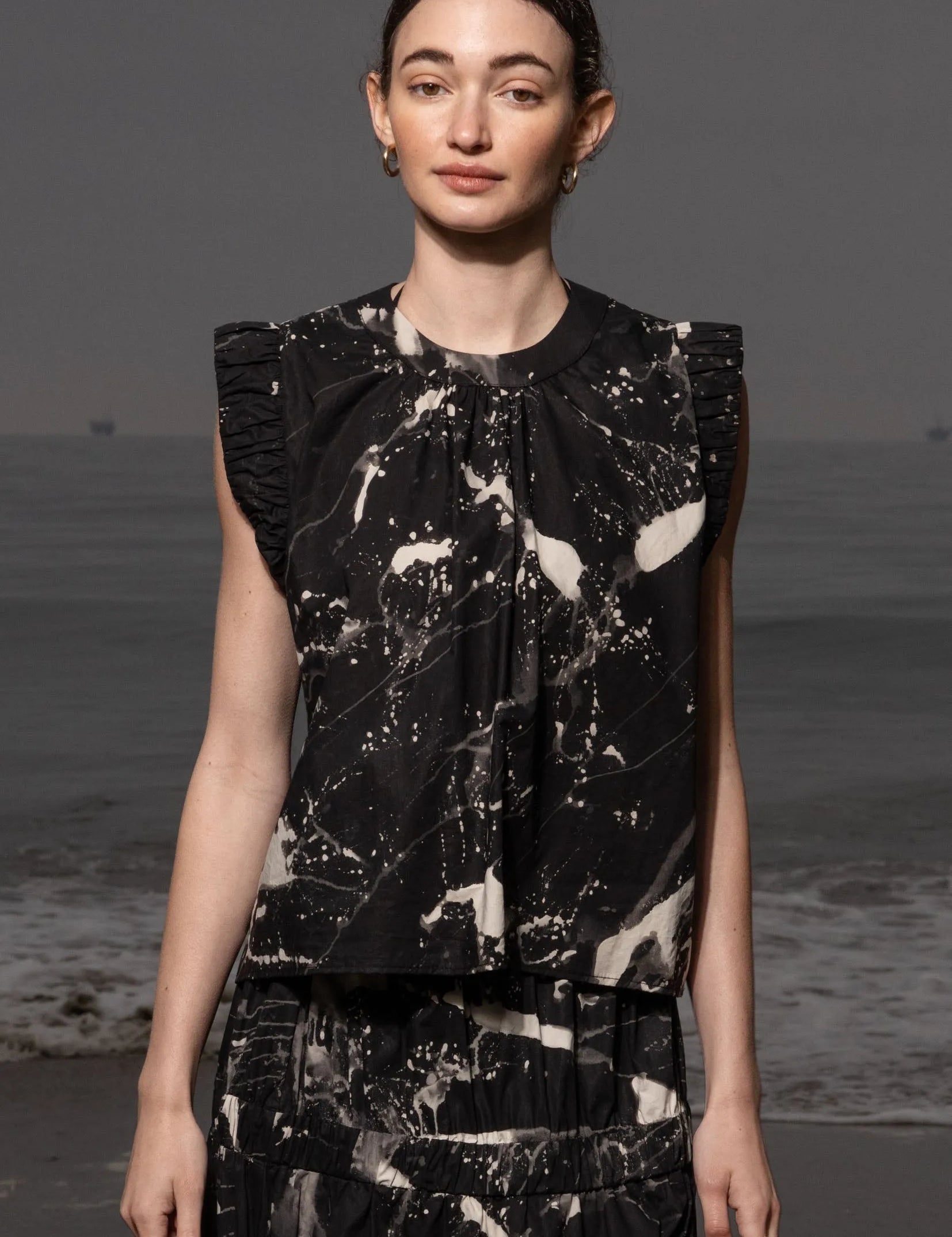 Prose Tank - Inghua Shirting - Heidi Merrick