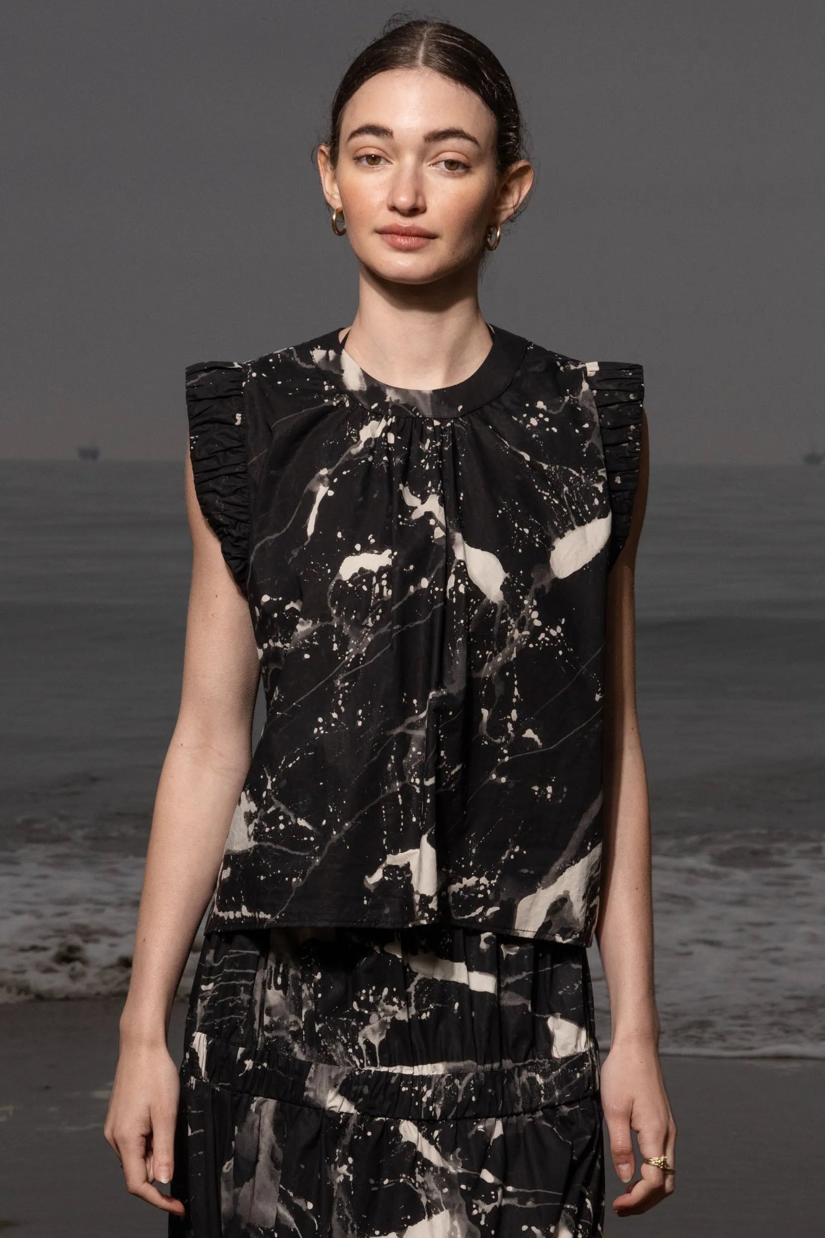 Prose Tank - Inghua Shirting - Heidi Merrick