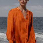 Farah Blouse - Flame - Heidi Merrick