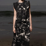 Enzo Skirt - Inghua Shirting - Heidi Merrick