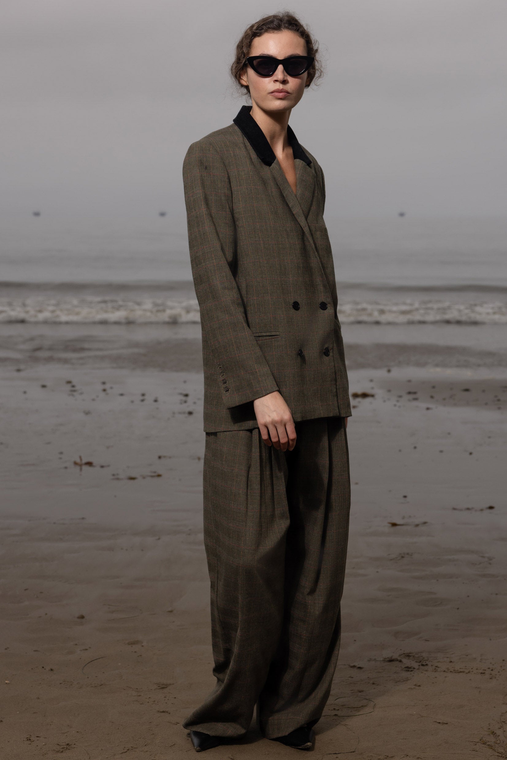 Francoise Blazer - Plaid Wool - Heidi Merrick