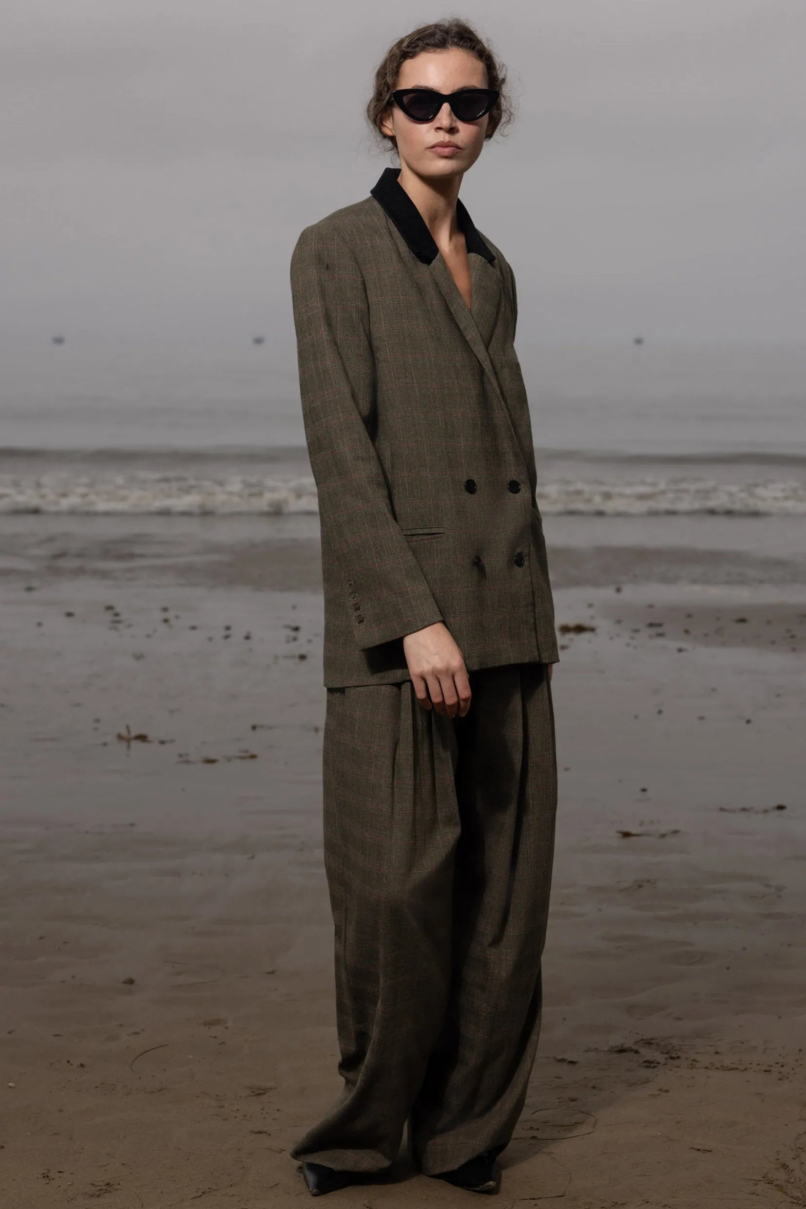 Francoise Blazer - Plaid Wool - Heidi Merrick