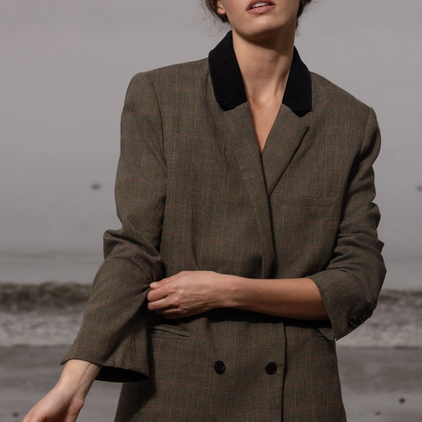 Francoise Blazer - Plaid Wool - Heidi Merrick