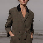 Francoise Blazer - Plaid Wool - Heidi Merrick