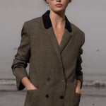 Francoise Blazer - Plaid Wool - Heidi Merrick