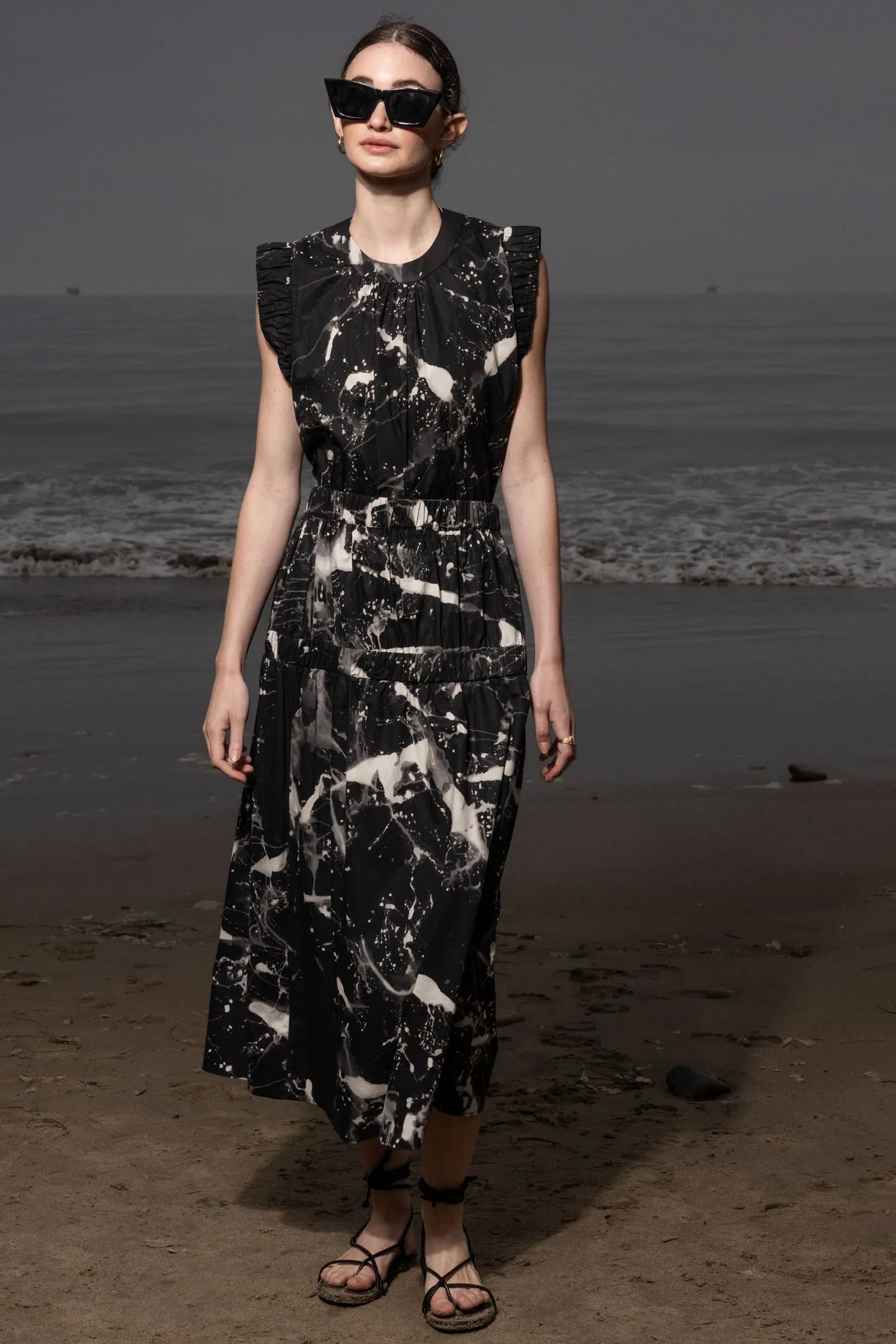 Enzo Skirt - Inghua Shirting - Heidi Merrick