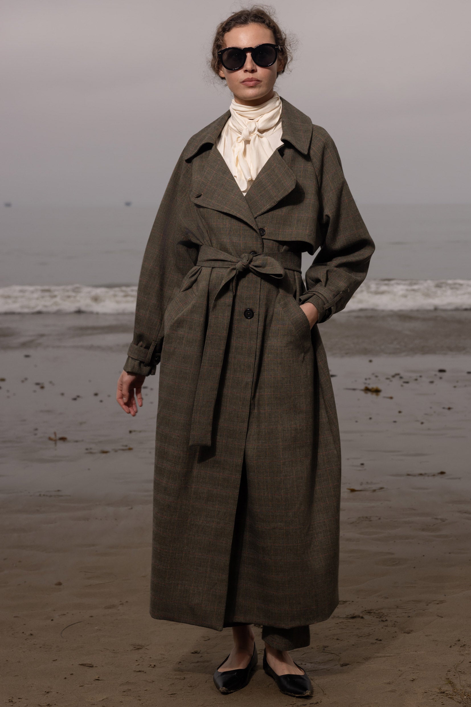 Fog Coat - Plaid Wool - Heidi Merrick