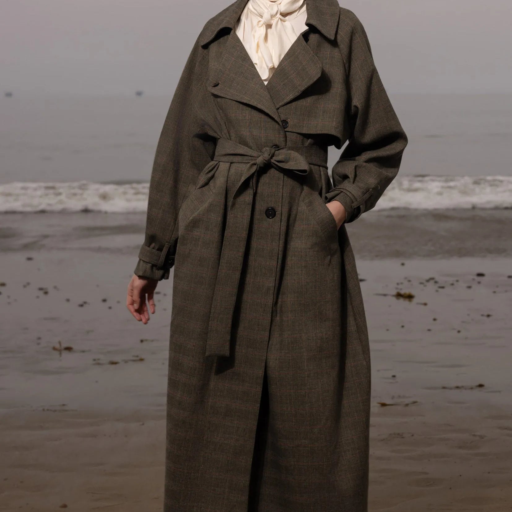 Fog Coat - Plaid Wool - Heidi Merrick