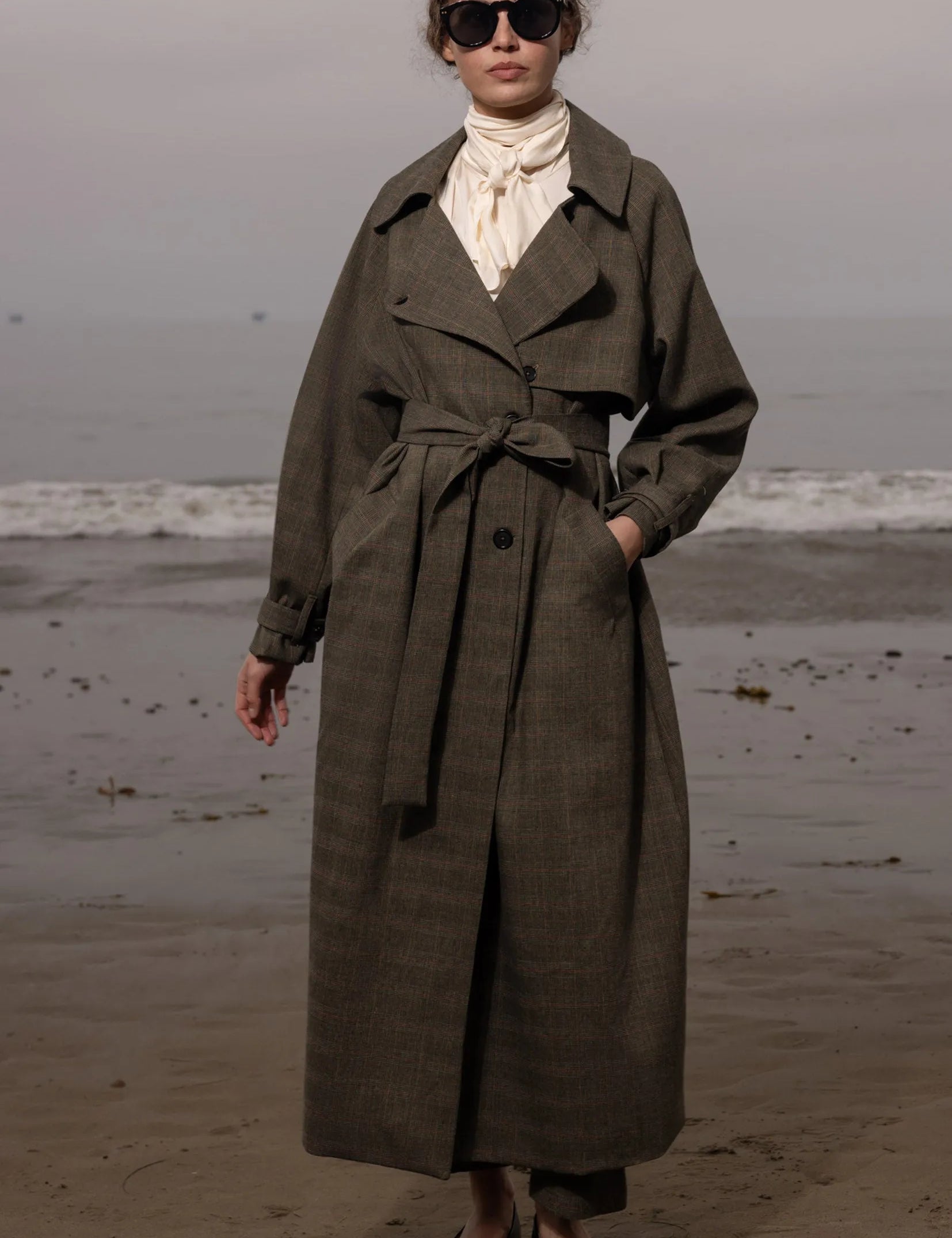 Fog Coat - Plaid Wool - Heidi Merrick