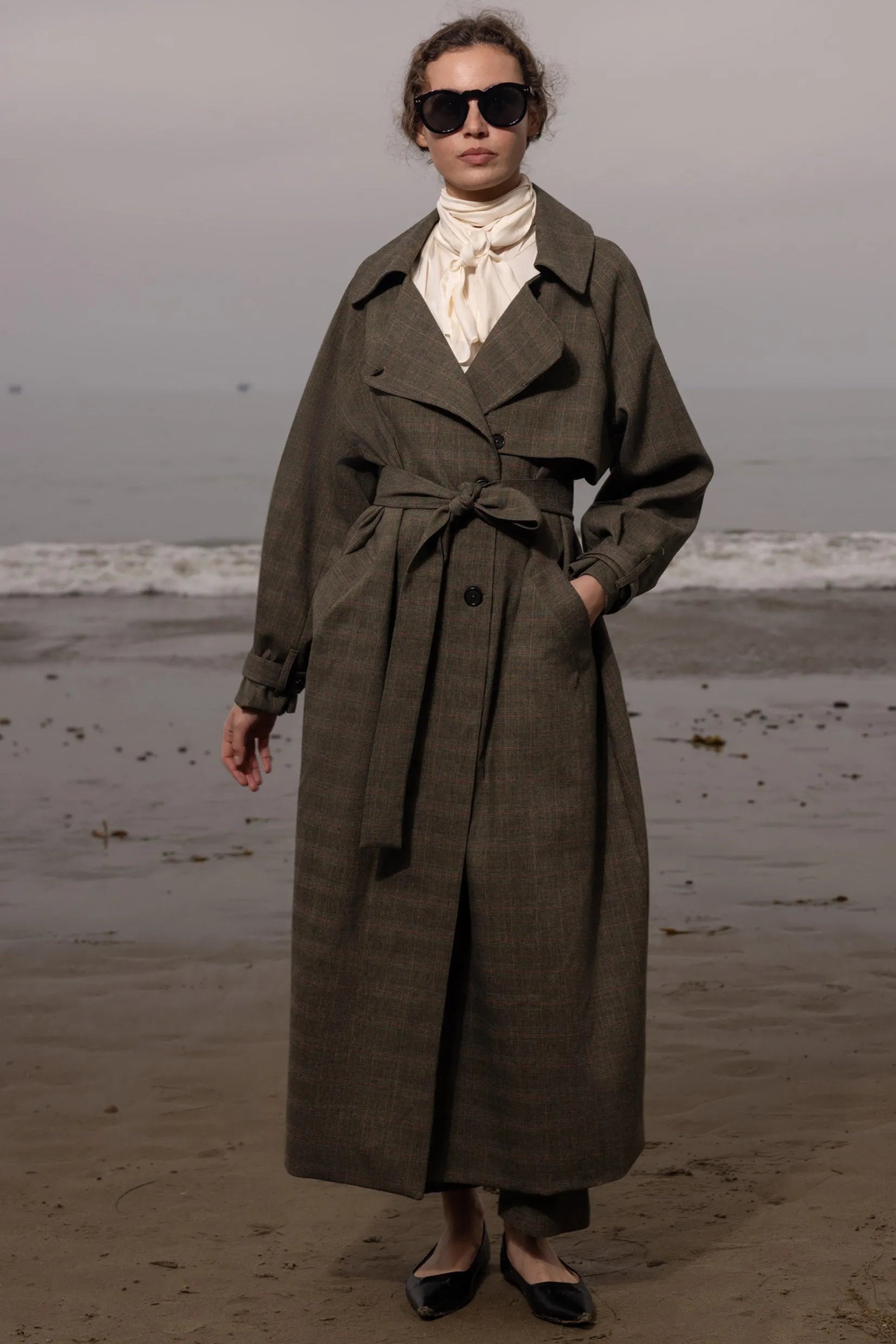 Fog Coat - Plaid Wool - Heidi Merrick