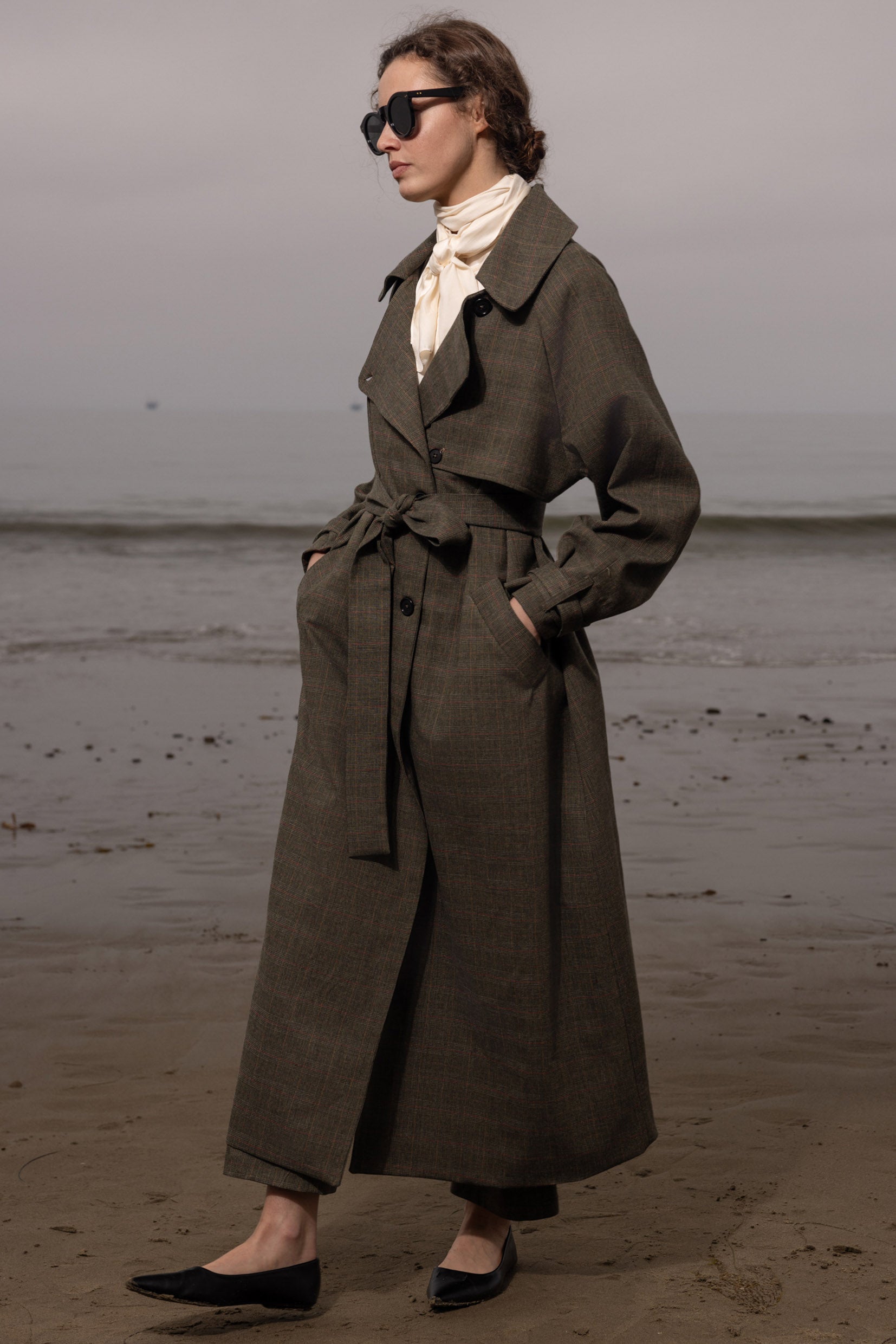 Fog Coat - Plaid Wool - Heidi Merrick