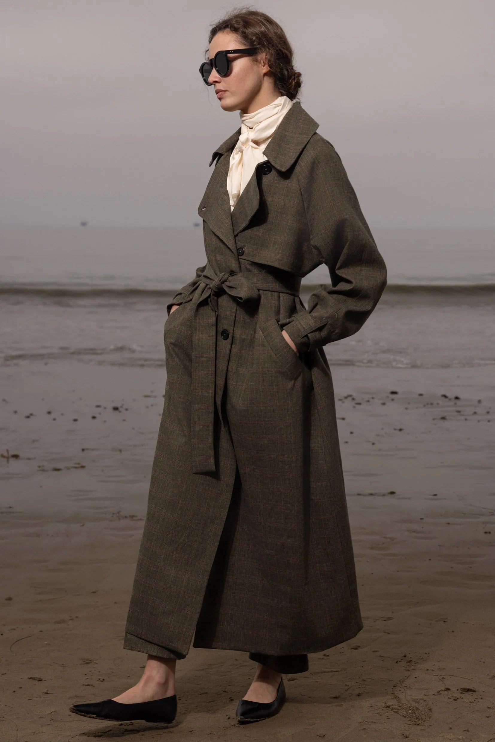 Fog Coat - Plaid Wool - Heidi Merrick