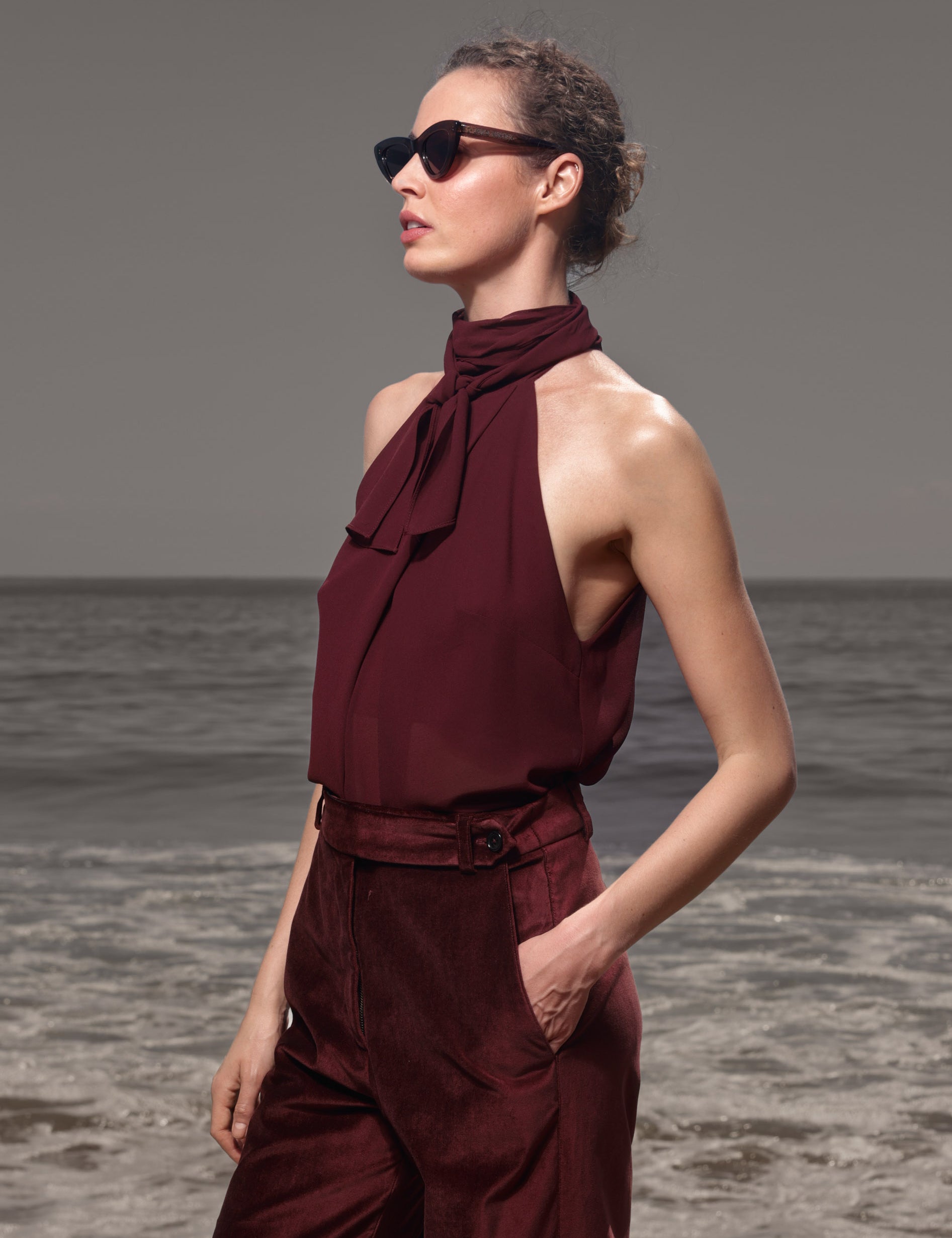 Nysa Top - Burgundy - Heidi Merrick