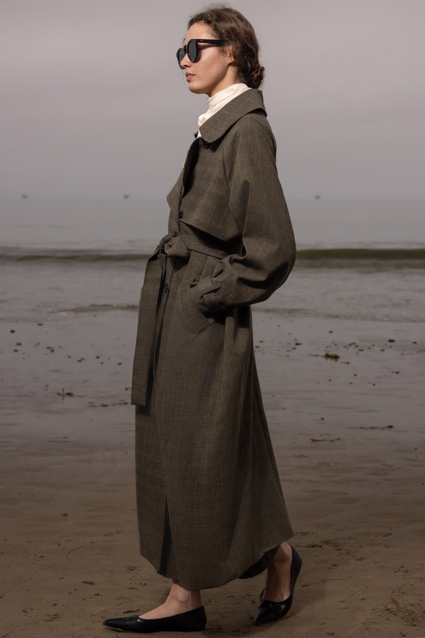 Fog Coat - Plaid Wool - Heidi Merrick
