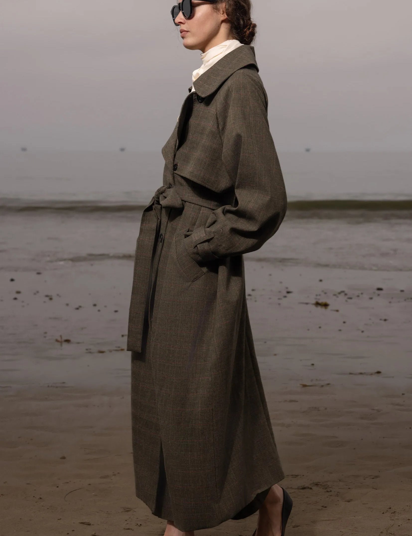 Fog Coat - Plaid Wool - Heidi Merrick