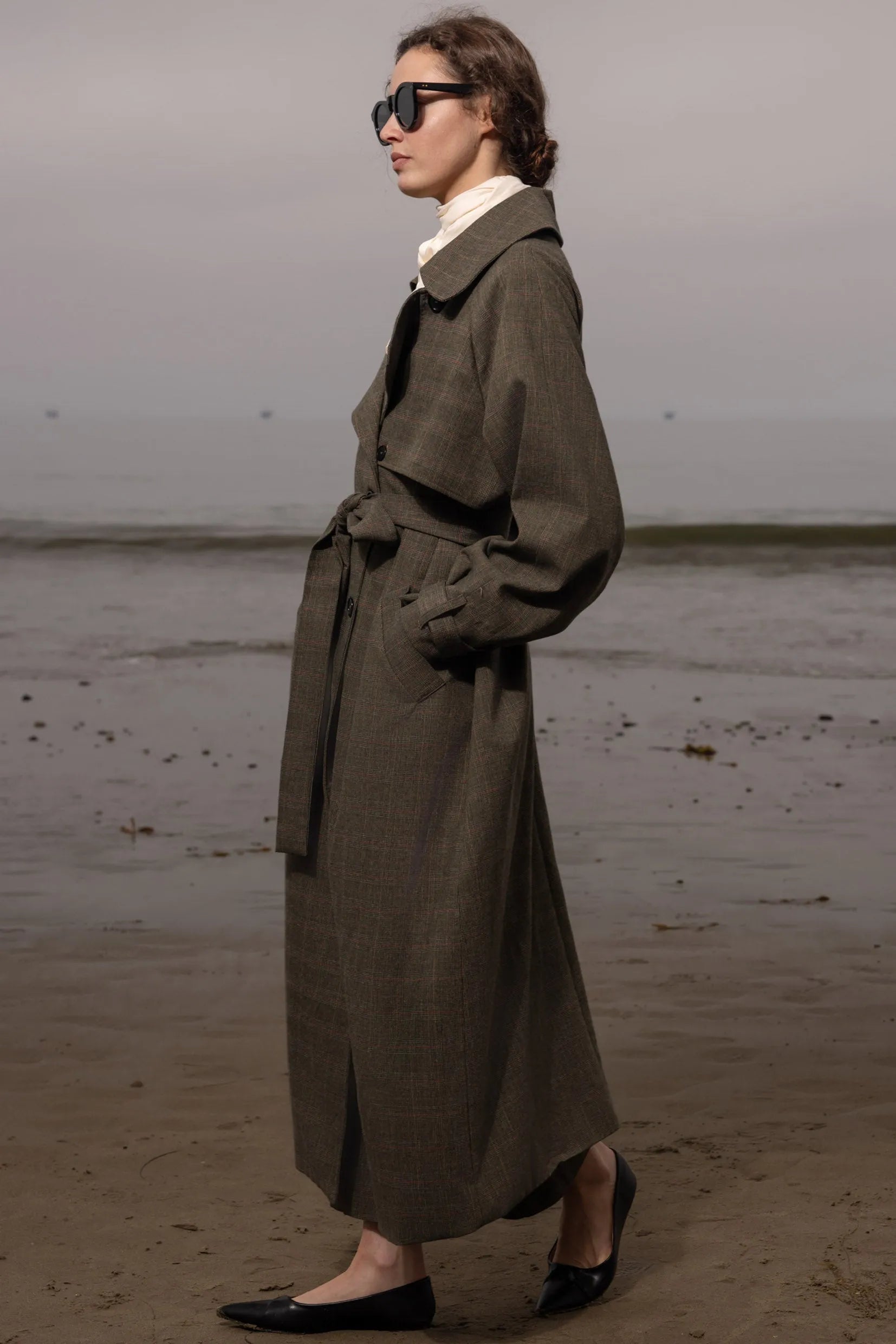 Fog Coat - Plaid Wool - Heidi Merrick