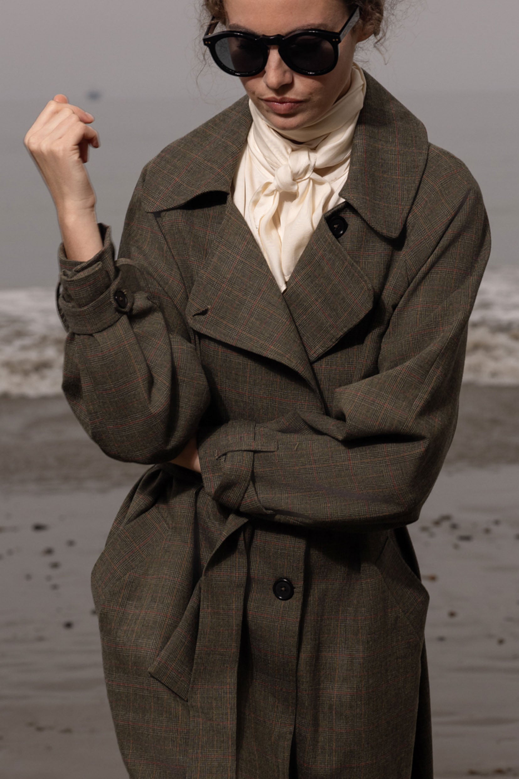 Fog Coat - Plaid Wool - Heidi Merrick