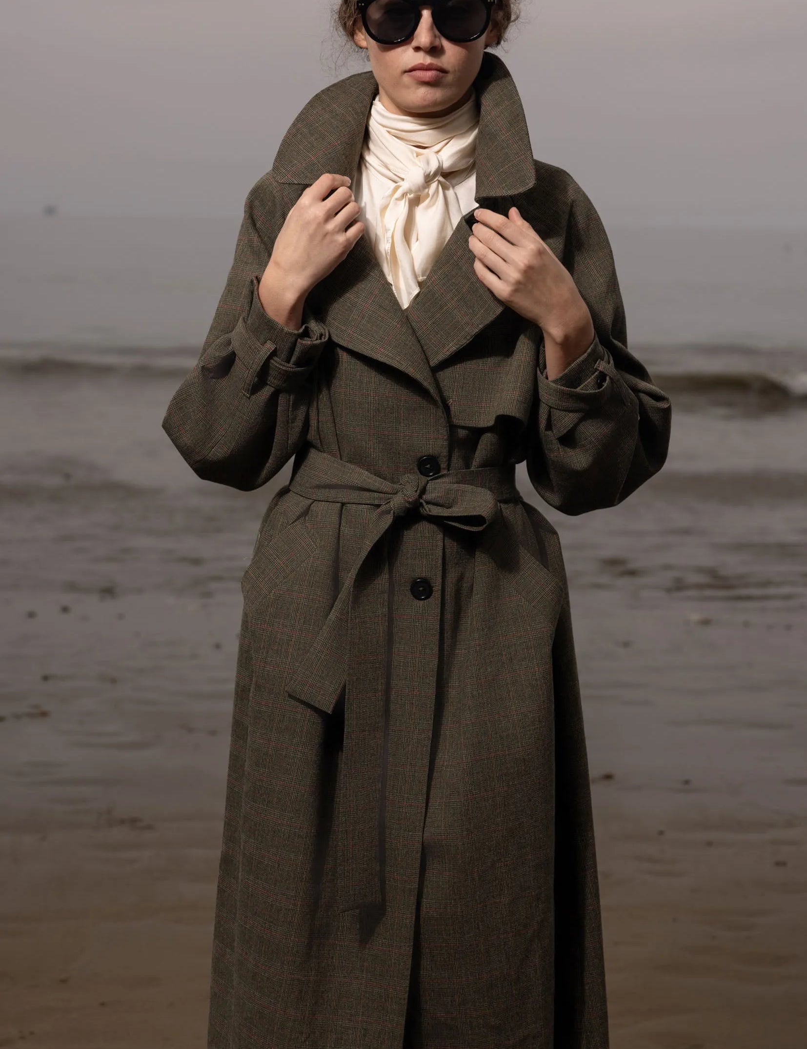 Fog Coat - Plaid Wool - Heidi Merrick