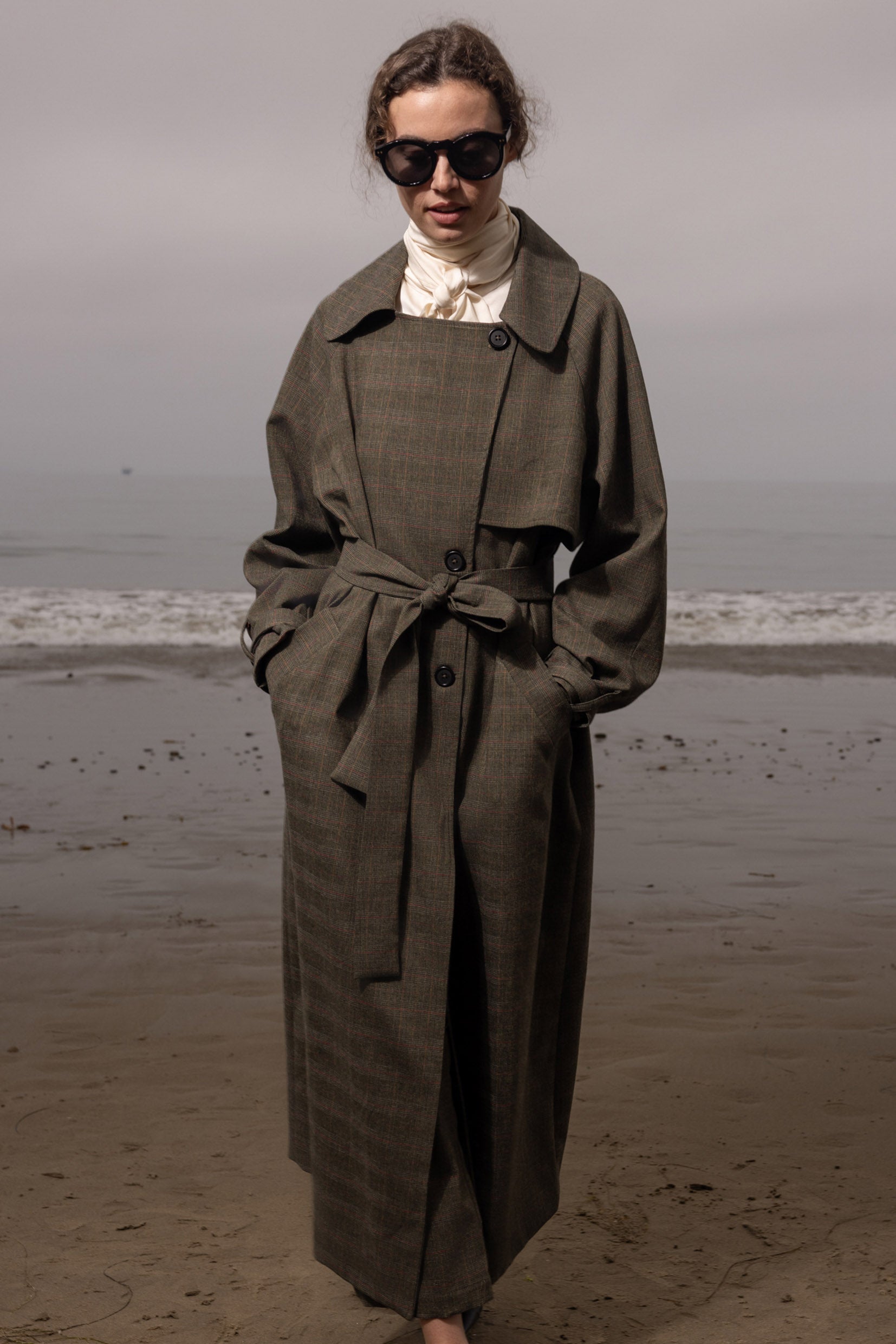 Fog Coat - Plaid Wool - Heidi Merrick
