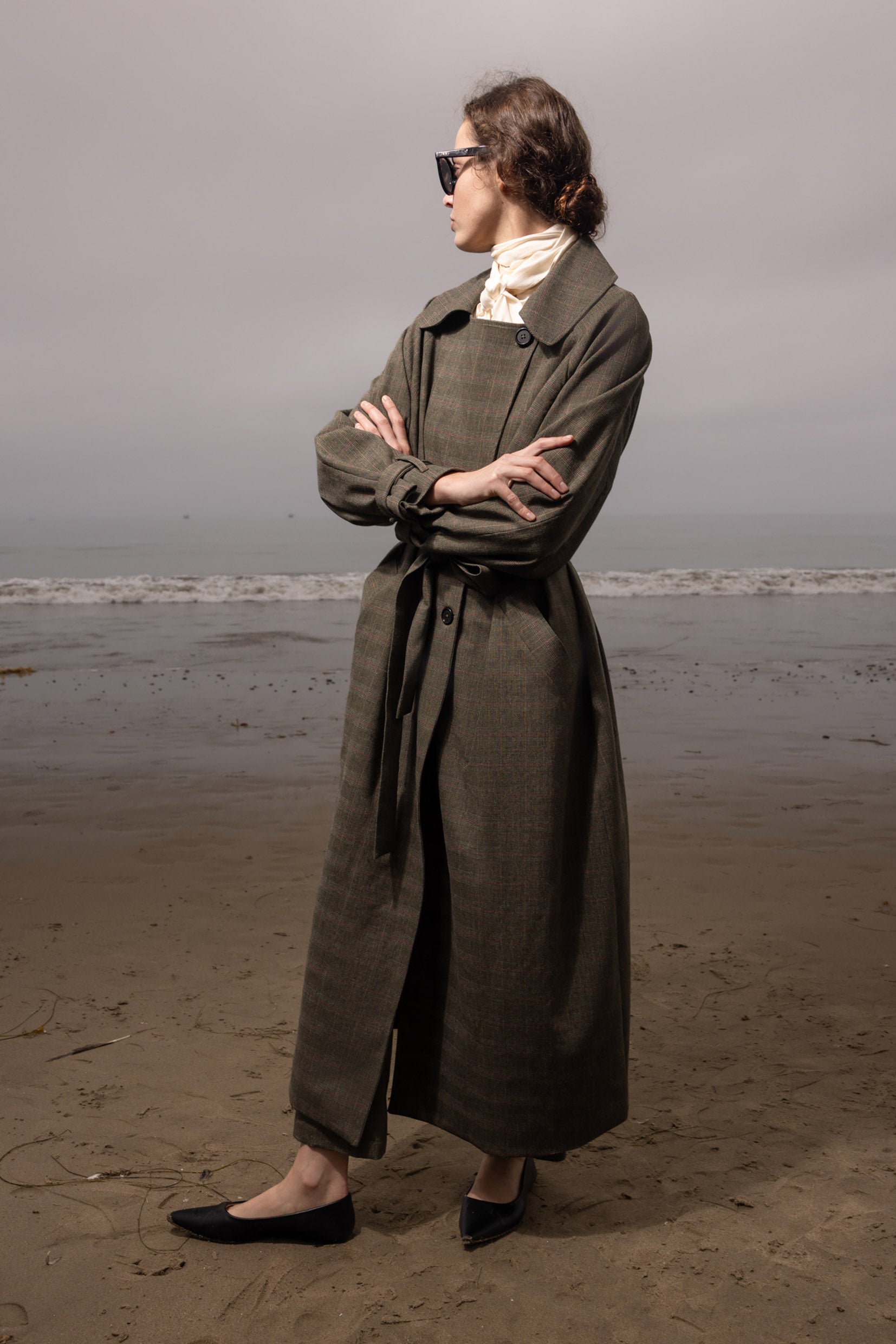 Fog Coat - Plaid Wool - Heidi Merrick