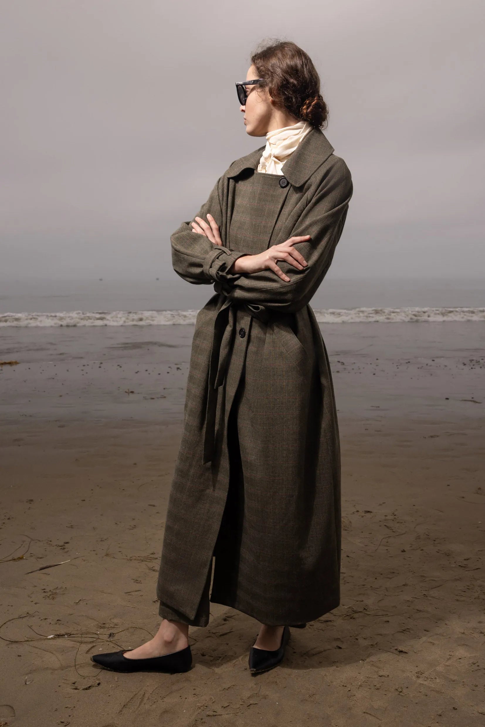 Fog Coat - Plaid Wool - Heidi Merrick