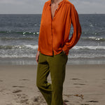 Farah Blouse - Flame - Heidi Merrick
