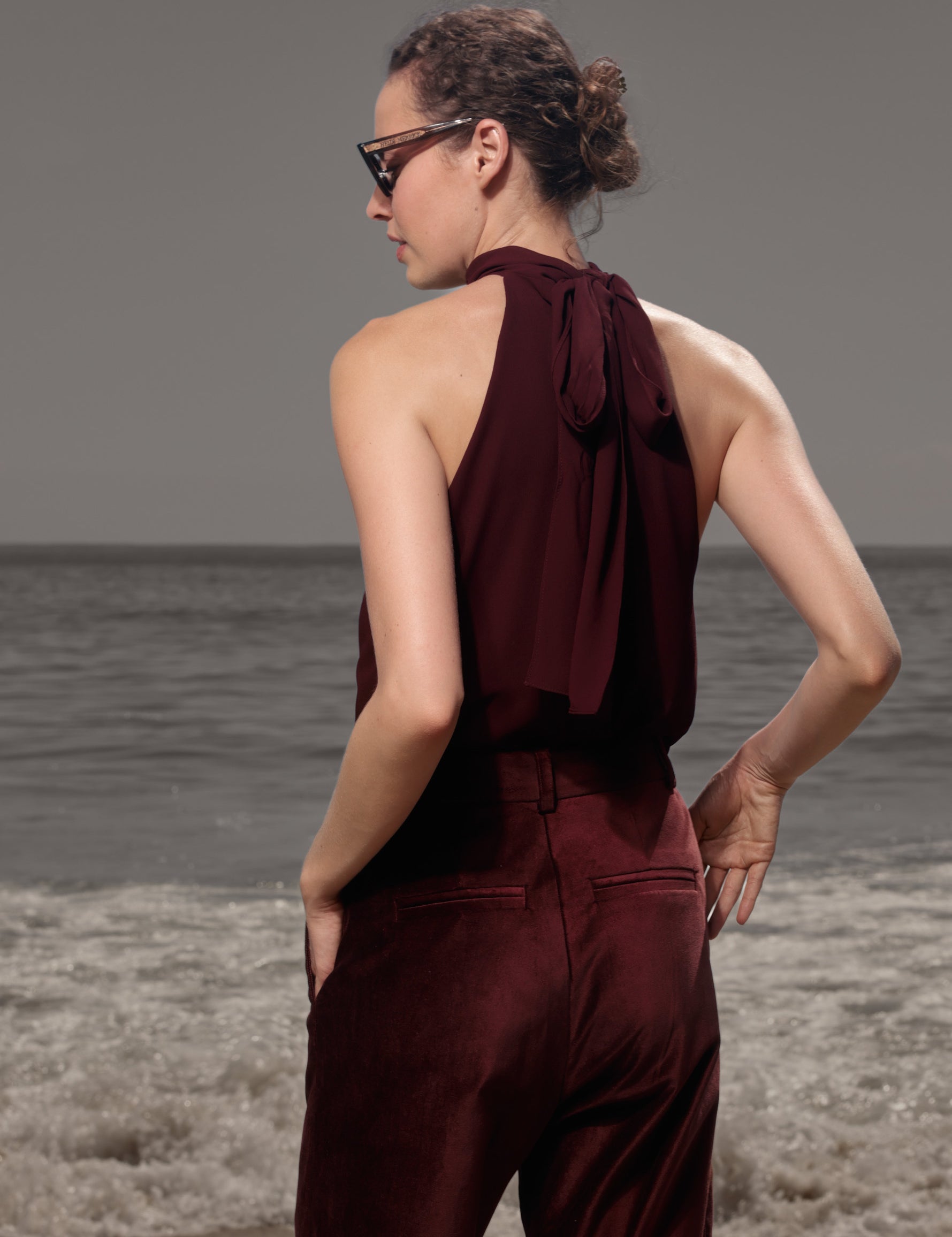 Nysa Top - Burgundy - Heidi Merrick