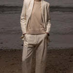 Zelda Blazer - Ivory Silk & Hemp - Heidi Merrick