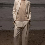 Zelda Blazer - Ivory Silk & Hemp - Heidi Merrick