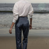 Bruno Pant - Blue Moire - Heidi Merrick